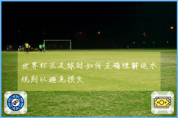 世界杯买足球时如何正确理解返水规则以避免损失