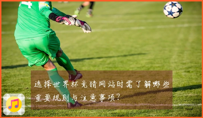 选择世界杯竞猜网站时需了解哪些重要规则与注意事项？